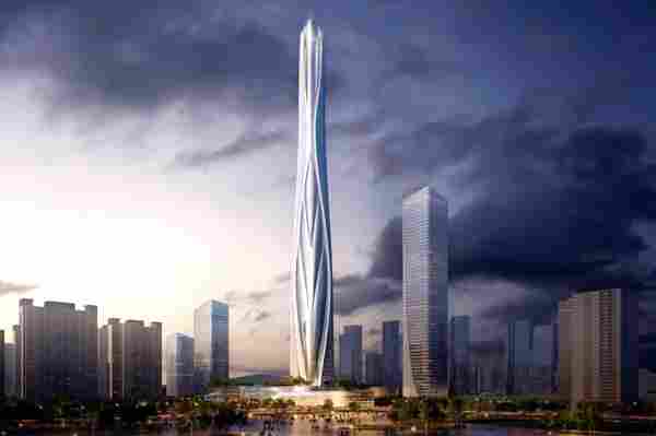 China’s tallest building is an organic-inspired 700-meter wonder