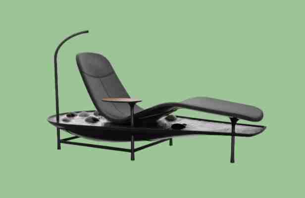 This Chaise Lounge is Designed Like a Zen Garden—and There’s Even a Pond