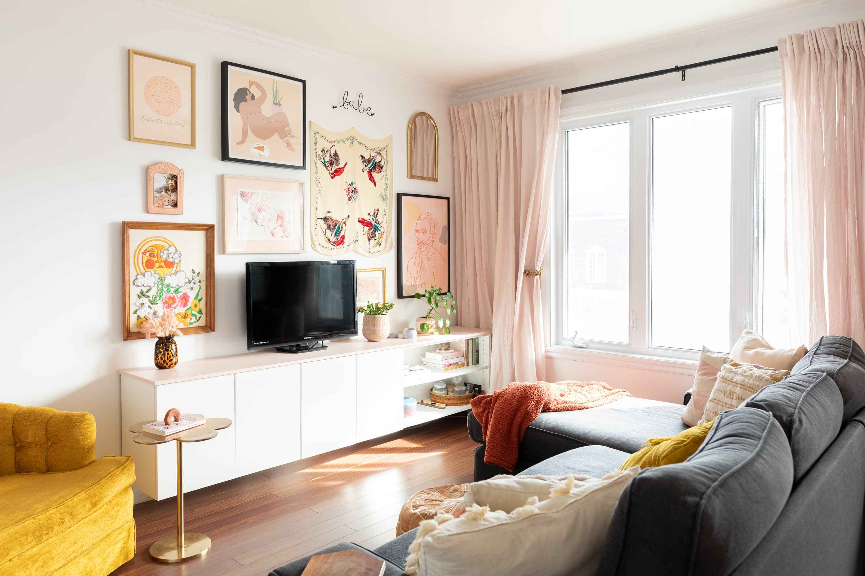 A 1980s Bungalow Is Anything But Basic After a Cute and Pink DIY Renovation